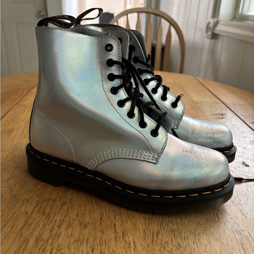 Doc Marten’s women’s Iridescent Lace-Up Boots